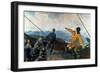 Leif Eriksson (10th Century) Sights Land in America, 1893-Christian Krohg-Framed Giclee Print