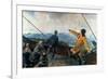 Leif Eriksson (10th Century) Sights Land in America, 1893-Christian Krohg-Framed Giclee Print