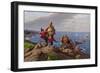 Leif Eriksson Discovers America-Hans Dahl-Framed Giclee Print