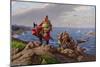 Leif Eriksson Discovers America-Hans Dahl-Mounted Giclee Print