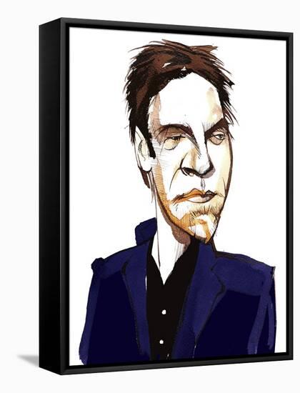 Leif Ove Andsnes, caricature-Neale Osborne-Framed Stretched Canvas