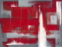 Red Abstract-Leigh Banks-Stretched Canvas
