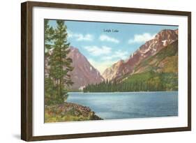 Leigh Lake, Grand Teton-null-Framed Art Print