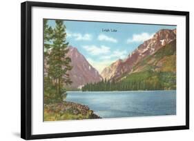 Leigh Lake, Grand Teton-null-Framed Art Print