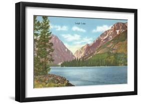Leigh Lake, Grand Teton-null-Framed Art Print