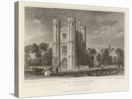 Leigh Priory, Essex, 7 Miles North of Chelmsford-William Henry Bartlett-Stretched Canvas