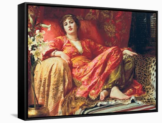 Leila, 1892-Frank Bernard Dicksee-Framed Stretched Canvas