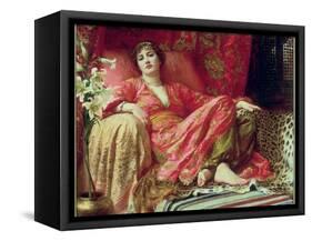 Leila, 1892-Frank Bernard Dicksee-Framed Stretched Canvas