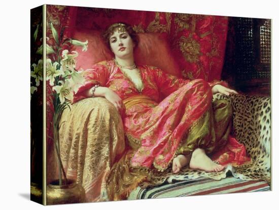Leila, 1892-Frank Bernard Dicksee-Stretched Canvas
