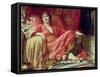 Leila, 1892-Frank Bernard Dicksee-Framed Stretched Canvas