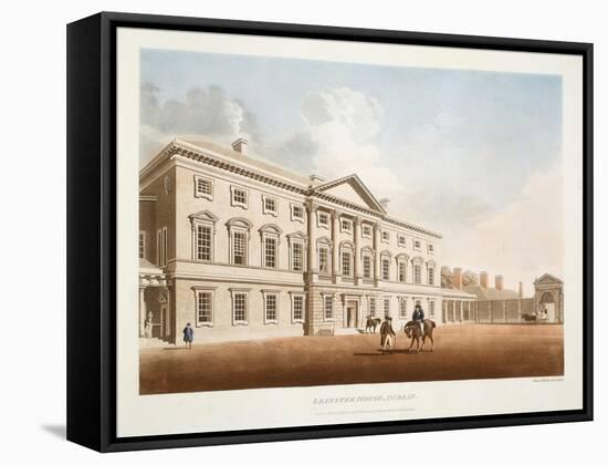 Leinster House, Dublin, 1792-James Malton-Framed Stretched Canvas