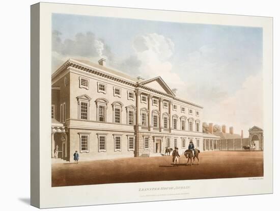 Leinster House, Dublin, 1792-James Malton-Stretched Canvas