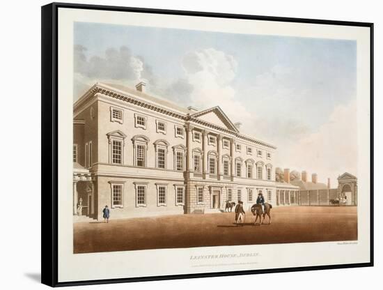 Leinster House, Dublin, 1792-James Malton-Framed Stretched Canvas