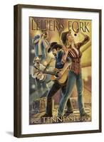 Leiper's Fork, Tennessee - Country Band-Lantern Press-Framed Art Print