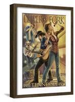 Leiper's Fork, Tennessee - Country Band-Lantern Press-Framed Art Print