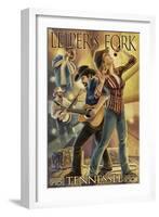 Leiper's Fork, Tennessee - Country Band-Lantern Press-Framed Art Print