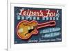 Leiper's Fork, Tennessee - Guitar Shack-Lantern Press-Framed Art Print