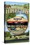 Leiper's Fork, Tennessee - Montage Scenes-Lantern Press-Stretched Canvas