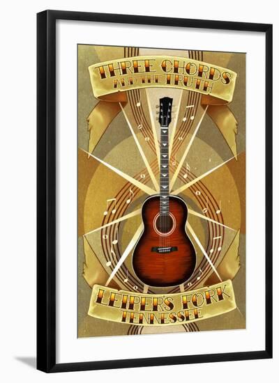 Leiper's Fork, Tennessee - Three Chords and the Truth-Lantern Press-Framed Art Print