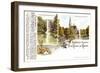 Leipzig, Frohe Ostern, Johannapark, Fontäne, Teich-null-Framed Giclee Print