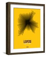 Leipzig Radiant Map 1-NaxArt-Framed Art Print