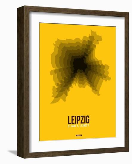 Leipzig Radiant Map 1-NaxArt-Framed Art Print