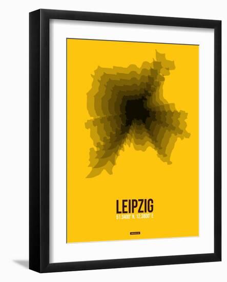 Leipzig Radiant Map 1-NaxArt-Framed Art Print