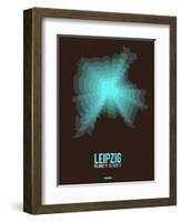 Leipzig Radiant Map 2-NaxArt-Framed Art Print