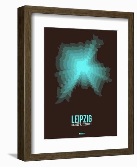 Leipzig Radiant Map 2-NaxArt-Framed Art Print