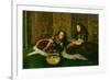 Leisure Hours-John Everett Millais-Framed Premium Giclee Print