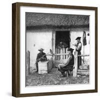 Leisure Time for Cowherds, Hungary, 1922-AW Cutler-Framed Giclee Print