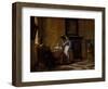 Leisure time in an elegant Setting, c.1663-65-Pieter de Hooch-Framed Giclee Print