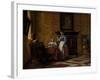 Leisure time in an elegant Setting, c.1663-65-Pieter de Hooch-Framed Giclee Print