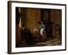 Leisure time in an elegant Setting, c.1663-65-Pieter de Hooch-Framed Giclee Print