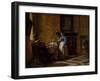 Leisure time in an elegant Setting, c.1663-65-Pieter de Hooch-Framed Giclee Print