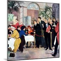 "Leisurely Lunch", February 28, 1959-George Hughes-Mounted Giclee Print