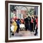 "Leisurely Lunch", February 28, 1959-George Hughes-Framed Giclee Print