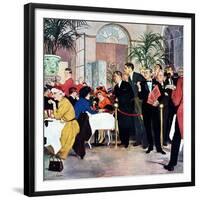 "Leisurely Lunch", February 28, 1959-George Hughes-Framed Giclee Print