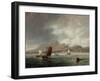 Leith and Edinburgh from the Firth of Forth, 1847-John Wilson Carmichael-Framed Giclee Print