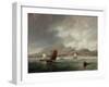 Leith and Edinburgh from the Firth of Forth, 1847-John Wilson Carmichael-Framed Giclee Print