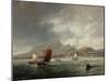 Leith and Edinburgh from the Firth of Forth, 1847-John Wilson Carmichael-Mounted Giclee Print