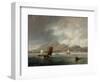 Leith and Edinburgh from the Firth of Forth, 1847-John Wilson Carmichael-Framed Giclee Print