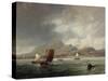 Leith and Edinburgh from the Firth of Forth, 1847-John Wilson Carmichael-Stretched Canvas