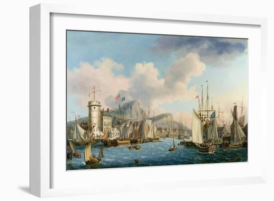 Leith Harbour, 1825-John Thomas Serres-Framed Giclee Print