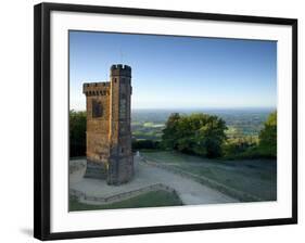 Leith Hill Tower, Highest Point in South East England, View Sout on a Summer Morning, Surrey Hills,-John Miller-Framed Photographic Print