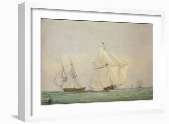 Leith Smack Running Up Swim, October, 1838-John Christian Schetky-Framed Giclee Print