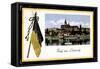 Leitmeritz Region Aussig,Ort, Dampfer Kaiser Wilhelm-null-Framed Stretched Canvas