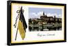 Leitmeritz Region Aussig,Ort, Dampfer Kaiser Wilhelm-null-Framed Stretched Canvas