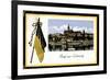 Leitmeritz Region Aussig,Ort, Dampfer Kaiser Wilhelm-null-Framed Giclee Print