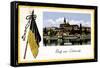 Leitmeritz Region Aussig,Ort, Dampfer Kaiser Wilhelm-null-Framed Stretched Canvas